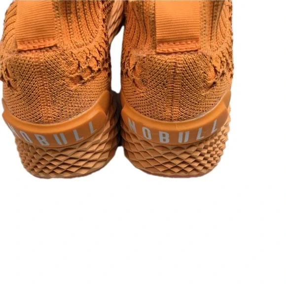 NOBULL Allday Knit Neon Orange Running Sneakers Workout Gym Mens 7.5 US Womens 9 - Picture 4 of 12